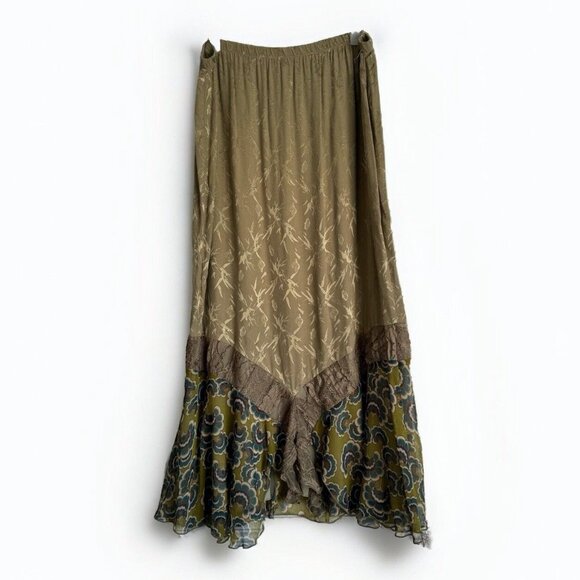 Vtg Spencer Alexis 2 Piece Set 2X Tank Top Skirt Cottagecore Ethereal Fairy Boho - Picture 12 of 15